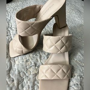Madden Girl - size 8M - rose beige - squared toe with a 3.5in heel.